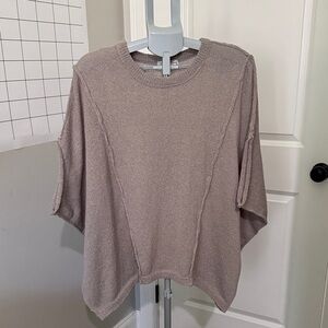 Chic Taupe oversized Sleeve Top